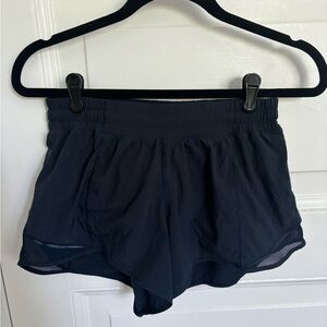 Navy blue Lululemon hotty hot shorts